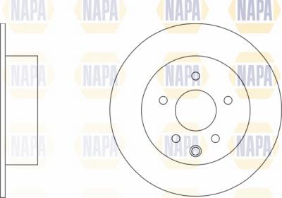 NAPA NBD5332 - Brake Disc autospares.lv