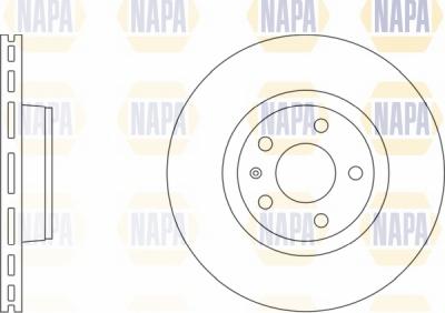 NAPA NBD5328 - Brake Disc autospares.lv