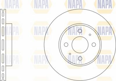 NAPA NBD5375 - Brake Disc autospares.lv