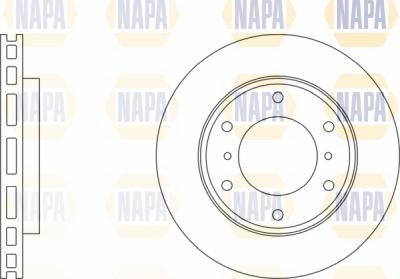 NAPA NBD5376 - Brake Disc autospares.lv
