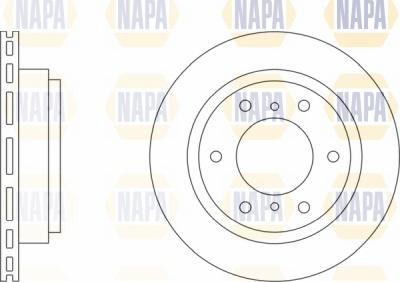 NAPA NBD5373 - Brake Disc autospares.lv