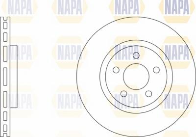 NAPA NBD5295 - Brake Disc autospares.lv