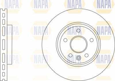 NAPA NBD5298 - Brake Disc autospares.lv