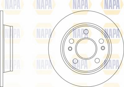 NAPA NBD5292 - Brake Disc autospares.lv