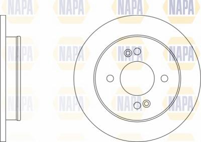 NAPA NBD5241 - Brake Disc autospares.lv