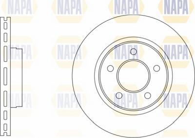 NAPA NBD5256 - Brake Disc autospares.lv