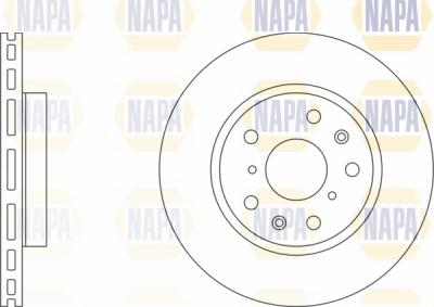 NAPA NBD5250 - Brake Disc autospares.lv