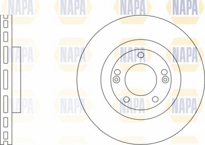 NAPA NBD5264 - Brake Disc autospares.lv