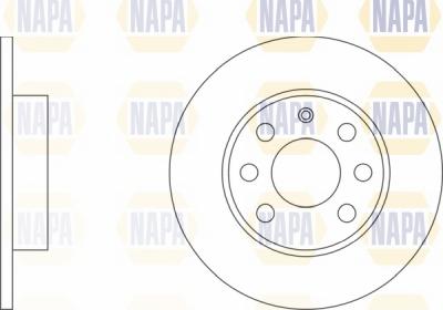 NAPA NBD5262 - Brake Disc autospares.lv