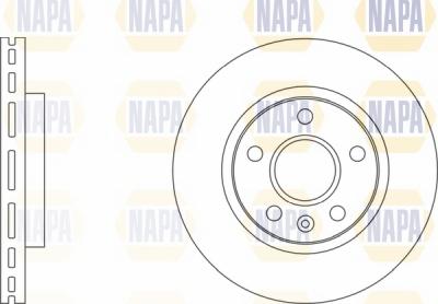 NAPA NBD5205 - Brake Disc autospares.lv