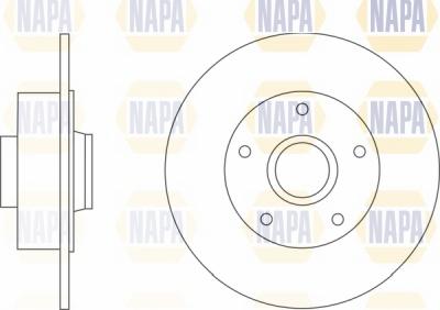 NAPA NBD5203 - Brake Disc autospares.lv