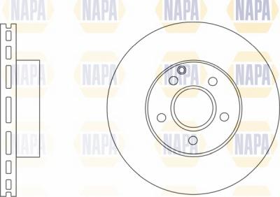 NAPA NBD5202 - Brake Disc autospares.lv