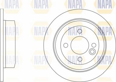 NAPA NBD5214 - Brake Disc autospares.lv