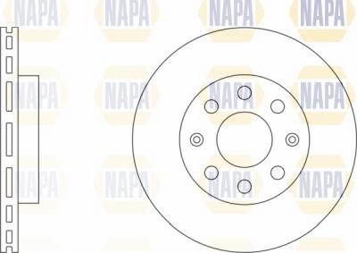 NAPA NBD5211 - Brake Disc autospares.lv