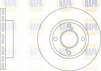 NAPA NBD5217 - Brake Disc autospares.lv