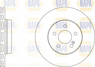 NAPA NBD5281 - Brake Disc autospares.lv