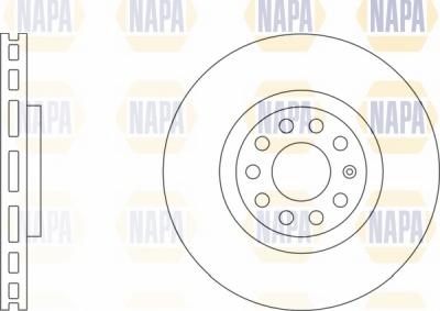 NAPA NBD5282 - Brake Disc autospares.lv