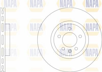 NAPA NBD5234 - Brake Disc autospares.lv