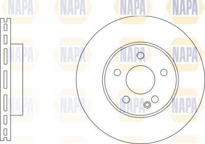 NAPA NBD5236 - Brake Disc autospares.lv