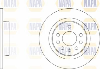 NAPA NBD5231 - Brake Disc autospares.lv