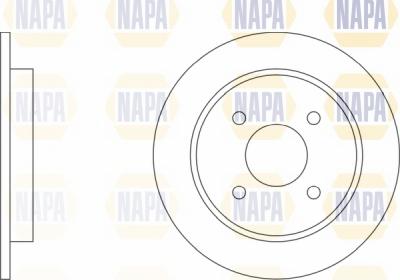 NAPA NBD5278 - Brake Disc autospares.lv