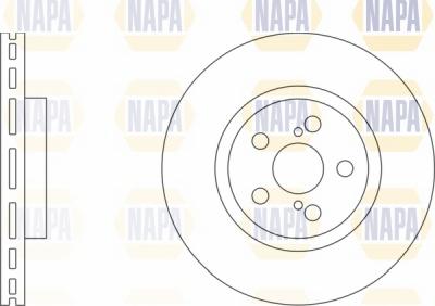 NAPA NBD5273 - Brake Disc autospares.lv