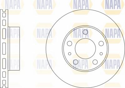 NAPA NBD5277 - Brake Disc autospares.lv