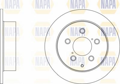 NAPA NBD5799 - Brake Disc autospares.lv