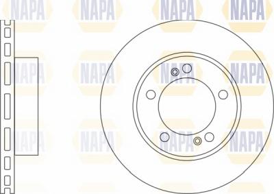 NAPA NBD5796 - Brake Disc autospares.lv