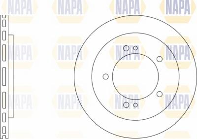 NAPA NBD5759 - Brake Disc autospares.lv