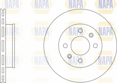 NAPA NBD5755 - Brake Disc autospares.lv