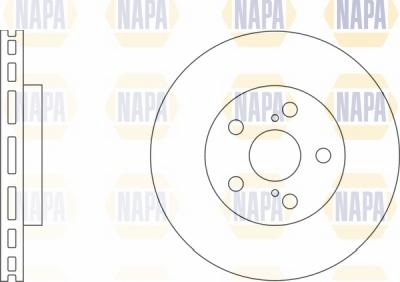 NAPA NBD5756 - Brake Disc autospares.lv