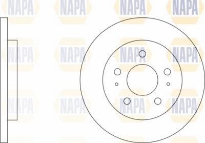 NAPA NBD5751 - Brake Disc autospares.lv