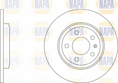 NAPA NBD5758 - Brake Disc autospares.lv