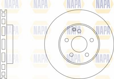 NAPA NBD5753 - Brake Disc autospares.lv