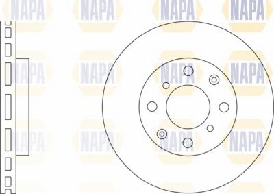 NAPA NBD5757 - Brake Disc autospares.lv