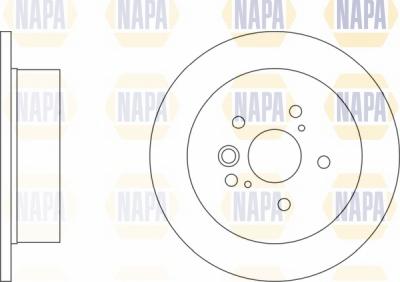 NAPA NBD5760 - Brake Disc autospares.lv