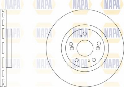 NAPA NBD5767 - Brake Disc autospares.lv