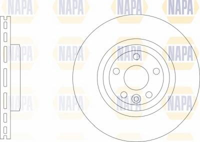 NAPA NBD5706 - Brake Disc autospares.lv