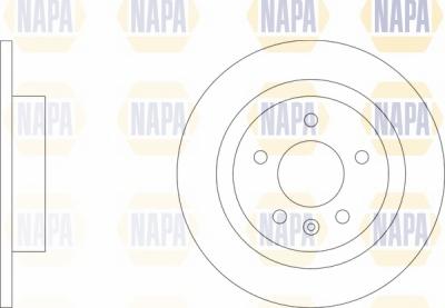 NAPA NBD5708 - Brake Disc autospares.lv