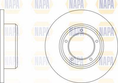 NAPA NBD5718 - Brake Disc autospares.lv