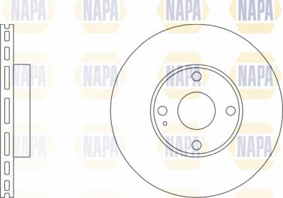 NAPA NBD5717 - Brake Disc autospares.lv