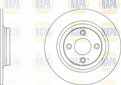 NAPA NBD5781 - Brake Disc autospares.lv