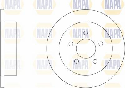 NAPA NBD5787 - Brake Disc autospares.lv