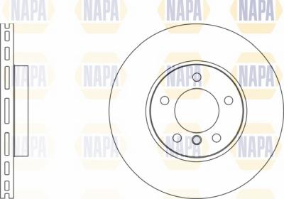 NAPA NBD5736 - Brake Disc autospares.lv