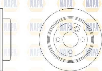 NAPA NBD5738 - Brake Disc autospares.lv