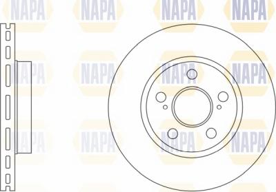 NAPA NBD5737 - Brake Disc autospares.lv