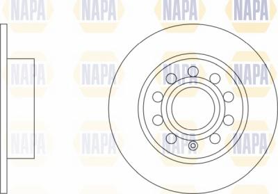 NAPA NBD5729 - Brake Disc autospares.lv