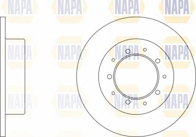 NAPA NBD5720 - Brake Disc autospares.lv