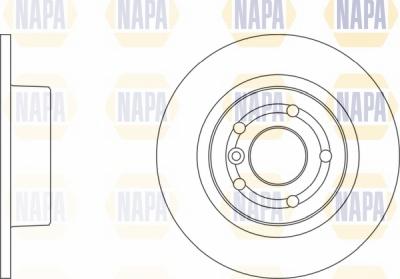 NAPA NBD5721 - Brake Disc autospares.lv